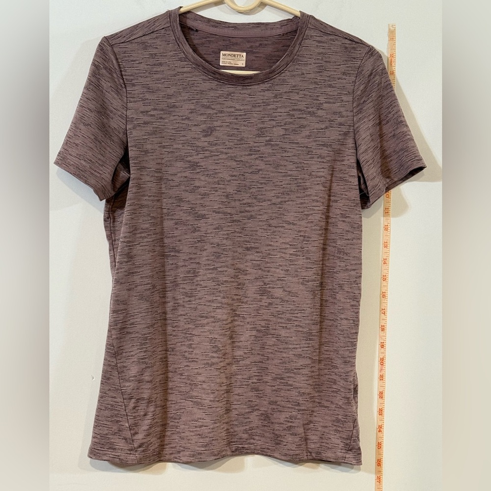 Mondetta Performance Luxury Women's Heathered light purple size small Tee